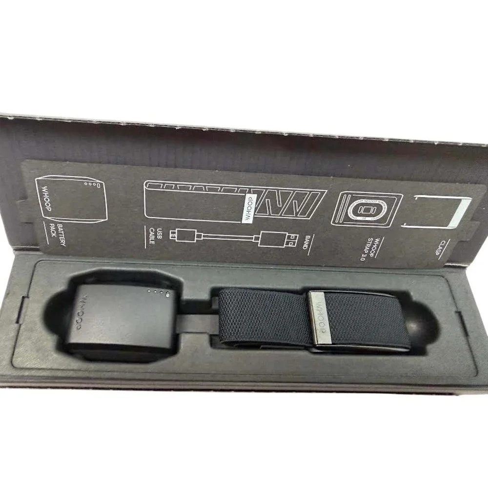 WHOOP Strap 3.0 Fitness Tracker Proknit Onyx Band Battery Pack USB Cable‎ WS30